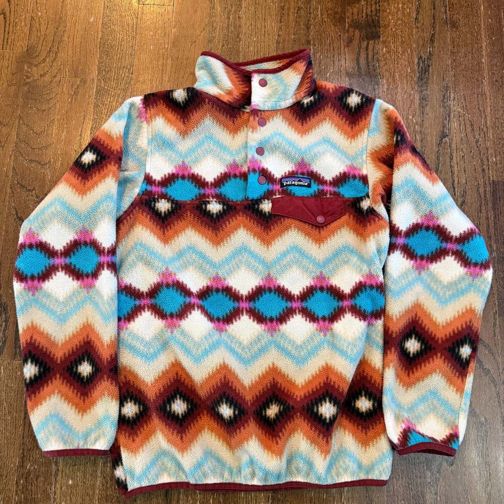 Patagonia Women's Synchilla Snap-T Lightweight Fleece Pullover Timber Twist Azte